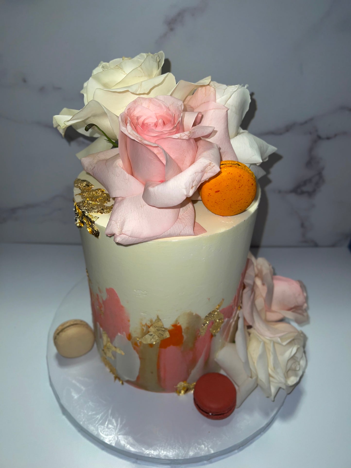 Color Swatch Floral Cake